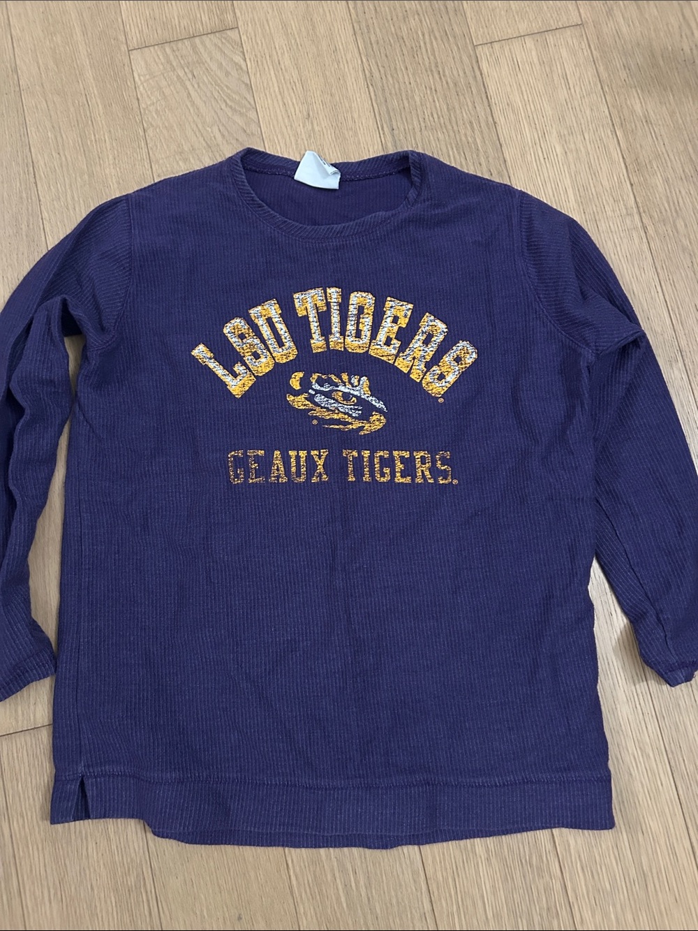 Champion Purple Long-Sleeve LSU Tigers Graphic Tee
